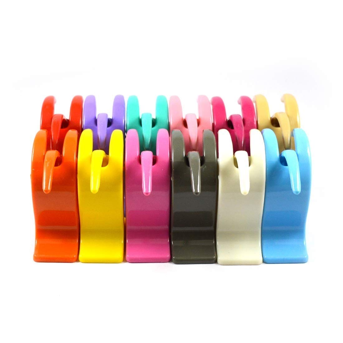 TrendsetterSmall Unbreakable Plastic Hair Clutcher /half hair claw For Women & Girls(set of 12 pieces multi colors)