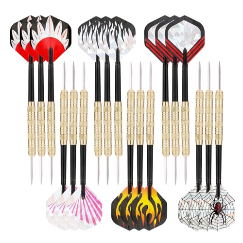Fléchettes à pointe en acier MaxMau lot de 18 pièces pour cible laser