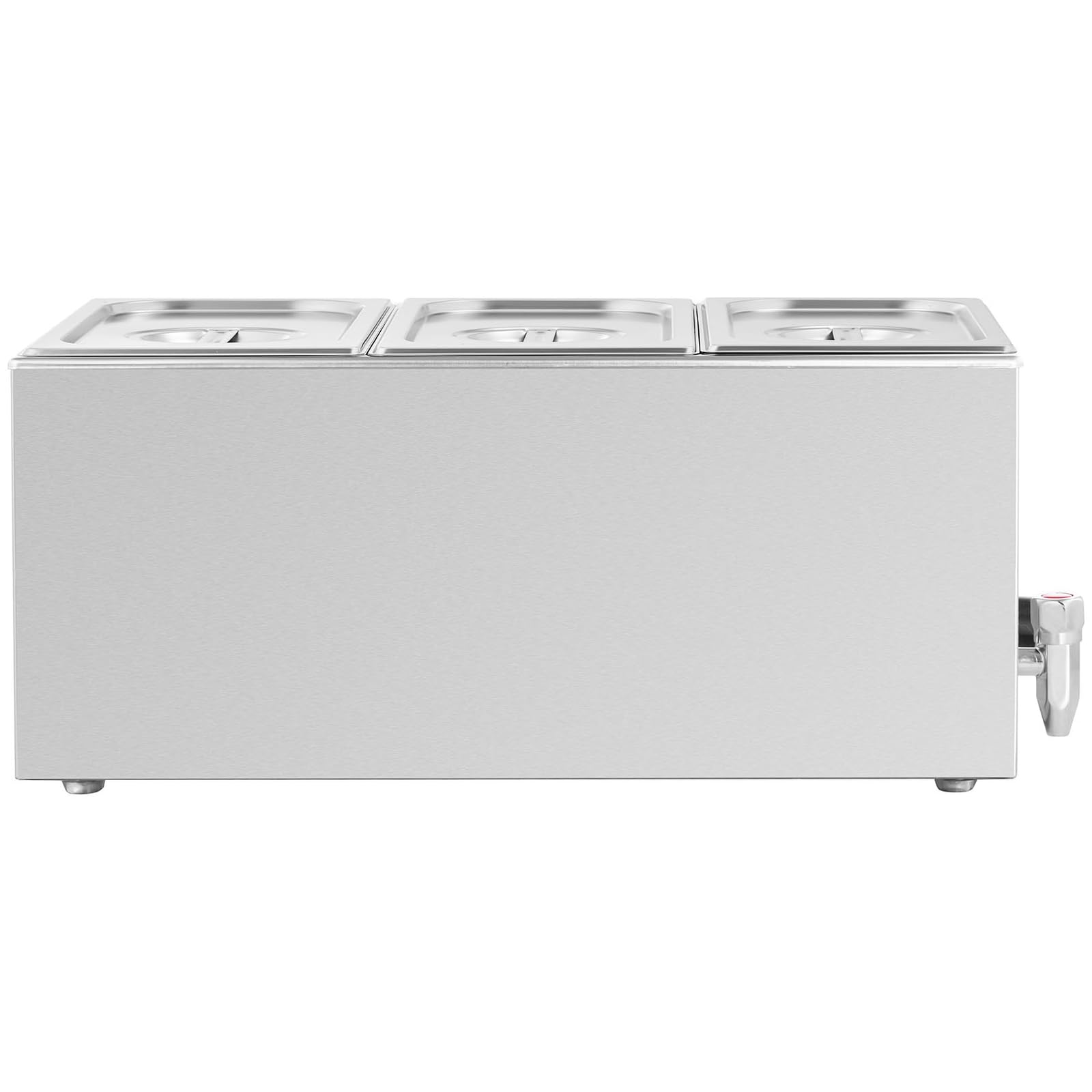 Royal Catering RCBM_GN1/3 Bain Marie 600 W 3 GN 1/3 Robinet de vidange Bain-marie Chauffe-repas