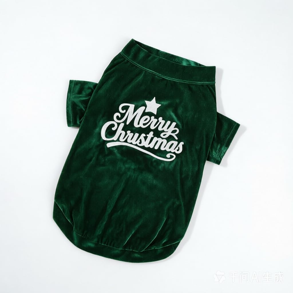 Buhazuqy Christmas Dog Jumper for Small Medium Large Dogs (Green, 4XL)