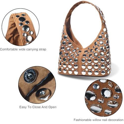 Bolso tejido para mujer, bolso de mano y hombro miniatura 5