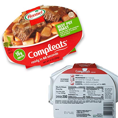 Hormel Compleats Ready To Eat Meals Variety Pack Of 5 Microwavable Ready Meals Pre Packaged Meals Ready In 60 Seconds Bundle With Grocery Shopping List Notepad By Snack Fun #TOP5