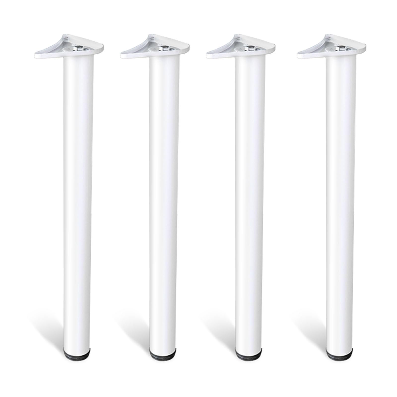 Kfgisd White Metal Table Legs For Desk, For Coffee & End Tables, Desks,Vintagediy Desk Legs ，Metal Furniture Legs(White)