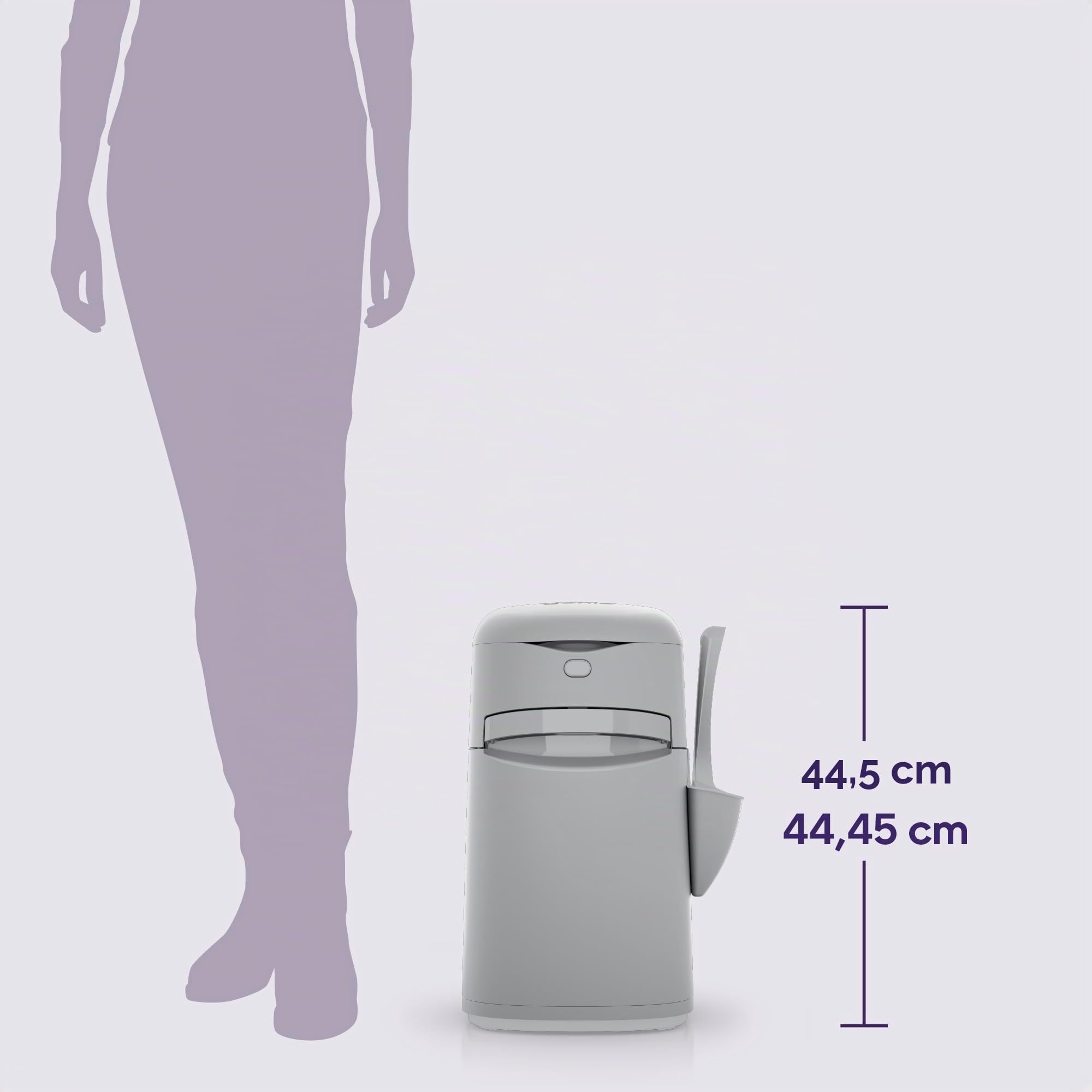 Litter Genie Easy Roll, verbesserte Version vom LitterLocker Katzenstreu-Eimer, jetzt mit bequem abreißbaren Beuteln, größere Einfüllöffnung, neues modernes Design
