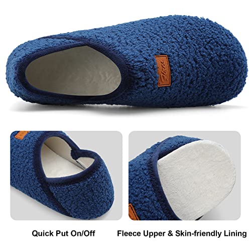 Image of Fires Womens Mens Slippers with Rubber Sole Soft-Lightweight House Slipper Socks Around House Shoes Non Slip Indoor /Outdoor
