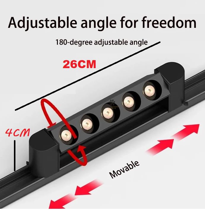 Image of Mufasa 10 Watts Laser Black Body LED Track Light Spot Light /Focus Light for Showroom Display Racks Indoor Ceiling Home Office | Track Rail NOT Included | (Natural White)