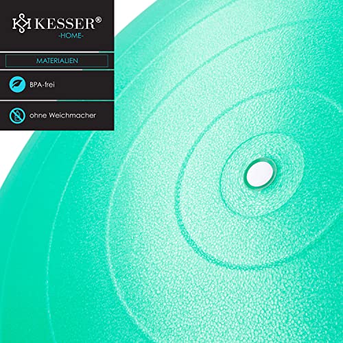 KESSER® Gymnastiekbal met luchtpomp, dikke yogabal, BPA-vrij, zitbal, kantoor, anti-burst als fitness, yoga, core… - Image 5