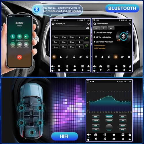 Radio Android 13 para auto Sonata 2010-2015 con pantalla 9.7" miniatura 5