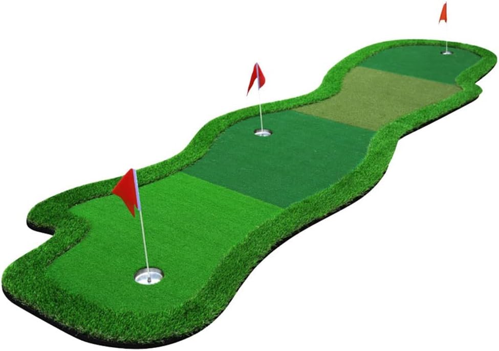 Golf Training Aid -Golf Game, Golf Putting Indoor Set Golf Training Aid Equipment, Golf Training Mat, Golf Putting Green, Golf Hitting Mats, Mini Golf Course Casual Golf Game Set for Adults