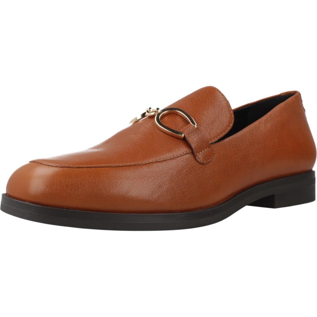 Geox Women's D Cloridie BMoccasin, Cognac, 5 UK
