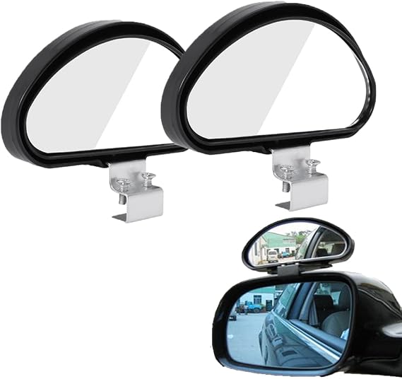 Rétroviseur Intérieur Voiture Adunsiaoto - Grand Angle 360° - Anti-Éblouissement - Ventouse Et Clip