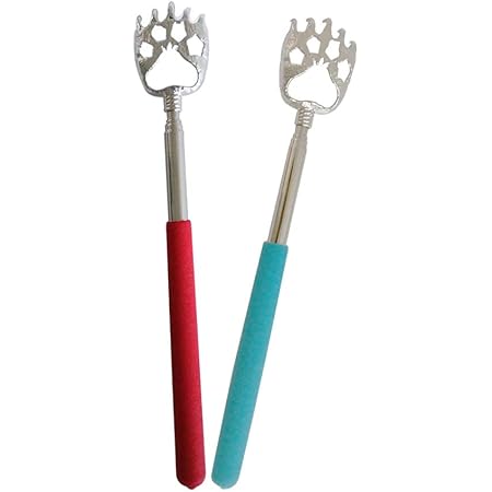 Amazon 孫の手 伸縮 まごのて 背中かく棒 指示棒 ステンレス製 伸縮自在 長さ調節22 58cm 携帯利便 2個 Lokame マッサージ ツボ押しグッズ