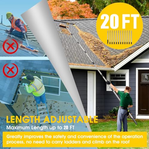 2-in-1 Leaf Brush & Snow Rake