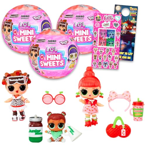 L.O.L. Surprise! Loves Sweets Mini Figures - Bundle 3 Mystery Blind Balls