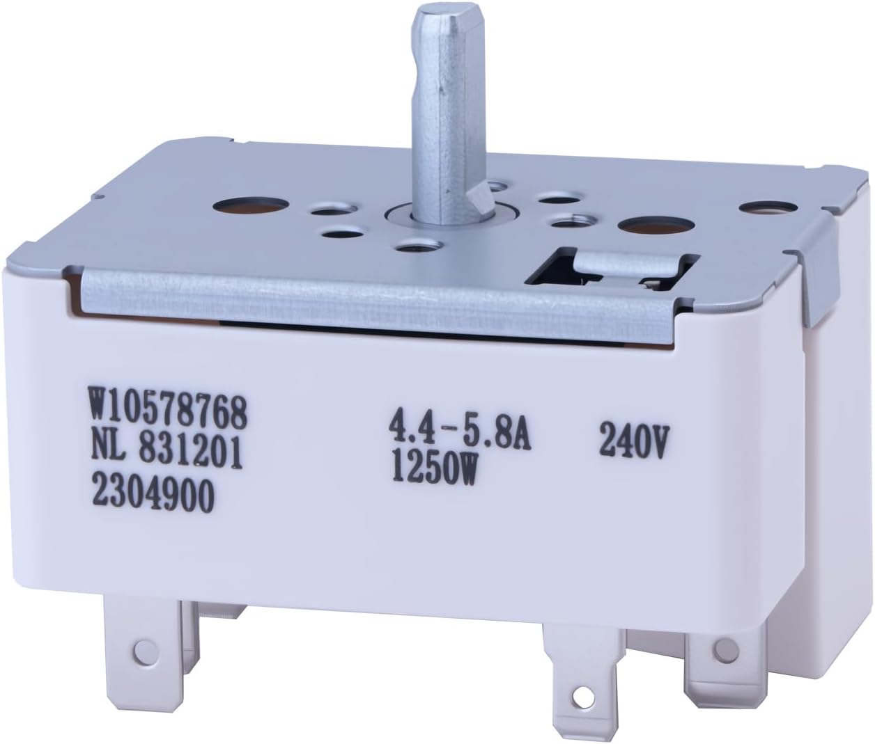 W10911303 W10578768 Infinite Switch - Replacement for Whirlpool Maytag Jenn-Air Electric Range Surface Burner Control Switch for 6 Inch Burners, AP6034525 PS11769788 4461083