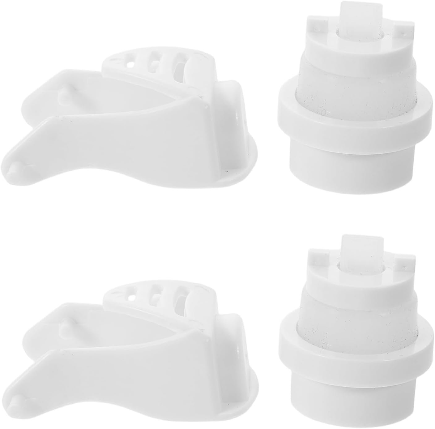 2 Sets DIY Toothpaste Dispenser Repair Parts - Automatic Toothpaste Squeezer Supplies with Replacement Pump and Push Rod for Bathroom Wall Mount Use