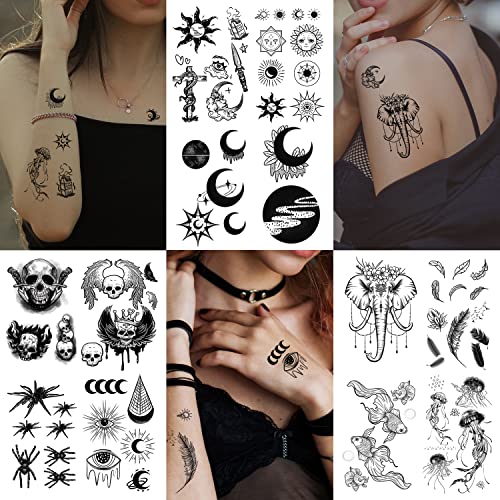 Leesgel 280 Styles Temporary Tattoos For Women, 79 Sheets Exclusive Fake Tattoo Stickers Include Half Sleeve Tattoos And Hand Tattoos, Realistic Long Lasting Tattoos For Adults Girls #TOP5
