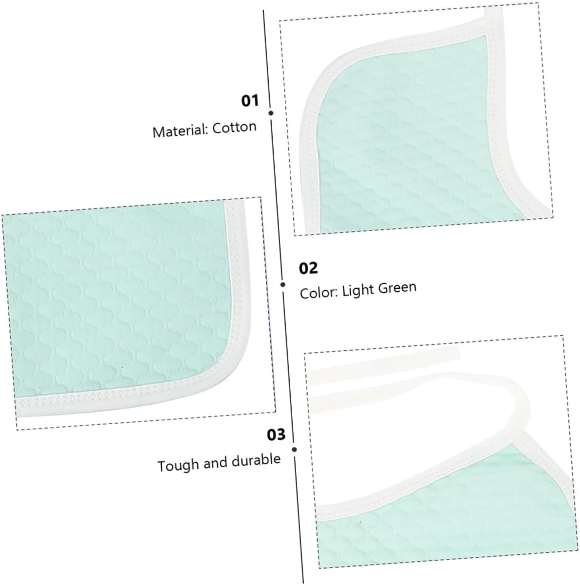 2pcs Cotton Absorbent Adult Bibs for Elderly and Disabled Lightweight Washable Dining Bibs Clothing Protectors for Mealtime Suitable for Men and Women with Dexterity Issues