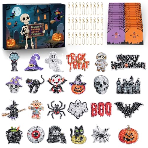 Diamond Painting Advent Calendar 2026 for Girls Kids Halloween Count