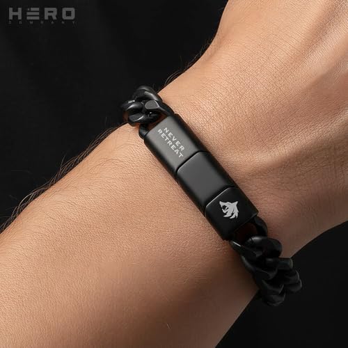 Pulsera Cuban Link Negra para Hombre miniatura 5