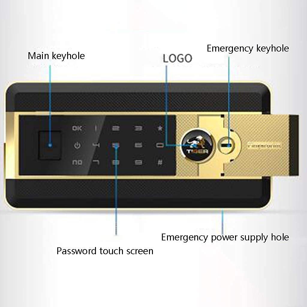 Caja fuerte ignífuga, resistente al agua, caja fuerte digital para dinero, joyas, documentos, seguridad, caja fuerte para el hogar, caja fuerte, caja fuerte digital para dinero, joyas, documentos, seg