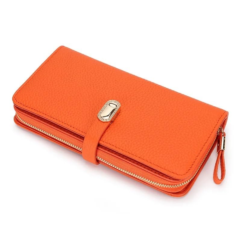 Womens Wallets and Purses Colorful Bright Metal Buckle Zipper Purse Card Holder Money Bags
