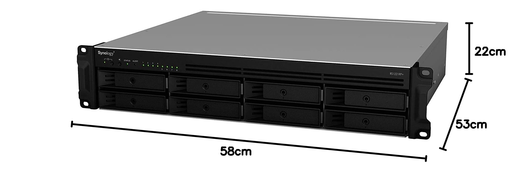 RS1221RP+8 bay NAS 2.4Ghz Quadcore CPU