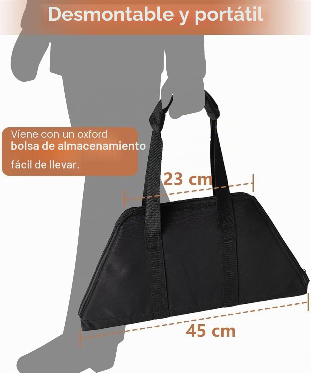 Artigarden Brasero portátil de 57 cm de grosor para camping, con bolsa de viaje, para patio, jardín, barbacoa, hoguera