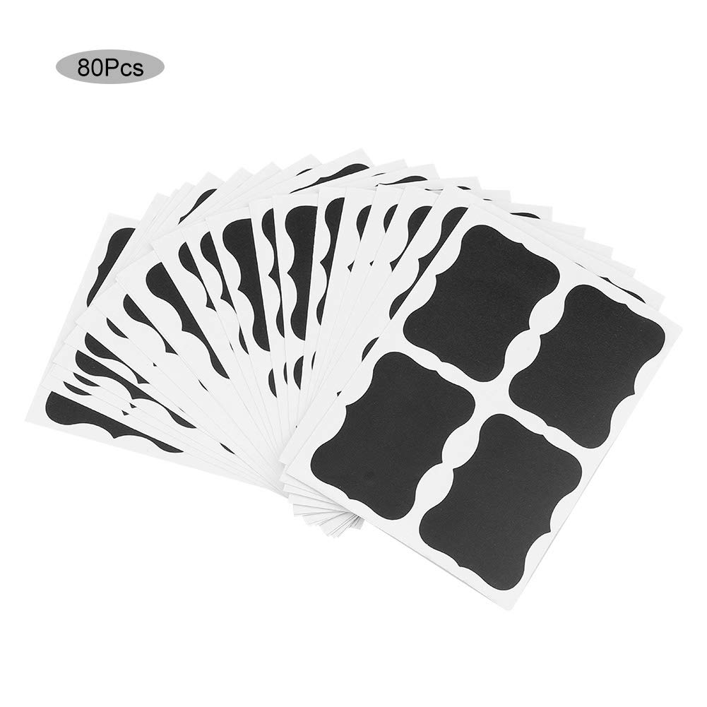 5 Fogli Di Etichette Lavagna Per Barattoli - Etichette Adesive Impermeabili Riutilizzabili Con Gesso - Include Gesso Liquido, 19,5x26 Cm | Leroy Merlin