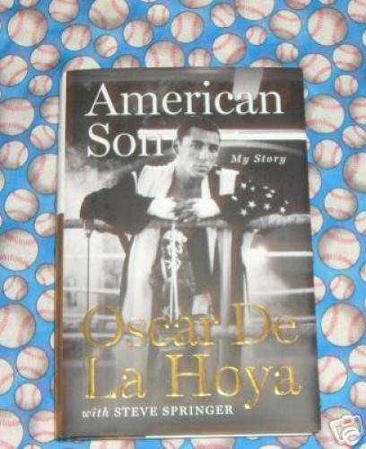 oscar de la hoya autographed book boxing champion - autographed boxing equipment