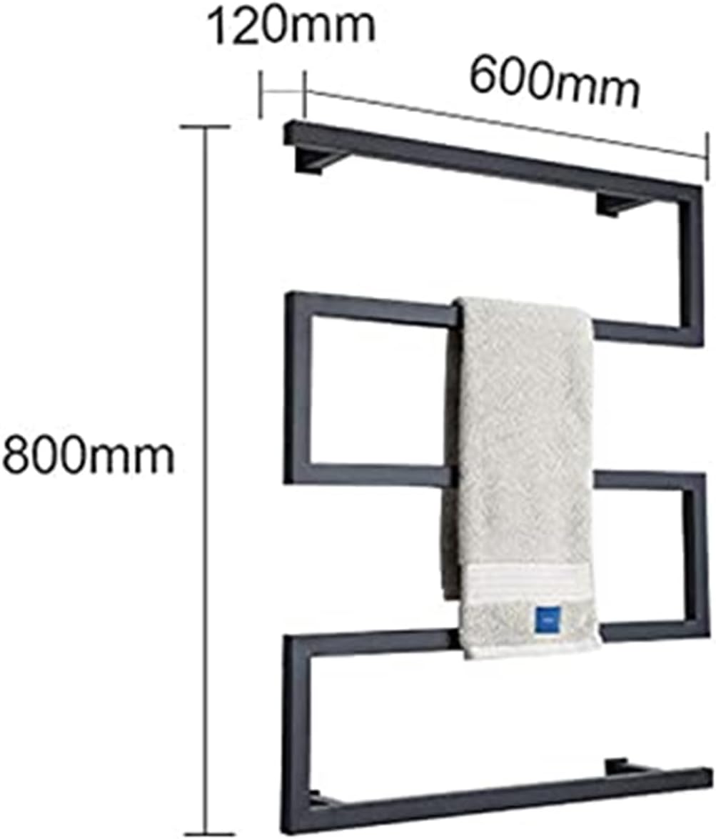 Towel Warmer Electric Heated Towel Rail, Wall Mounted Drying Rack, 304 Stainless Steel, Bathroom Dryer Radiator