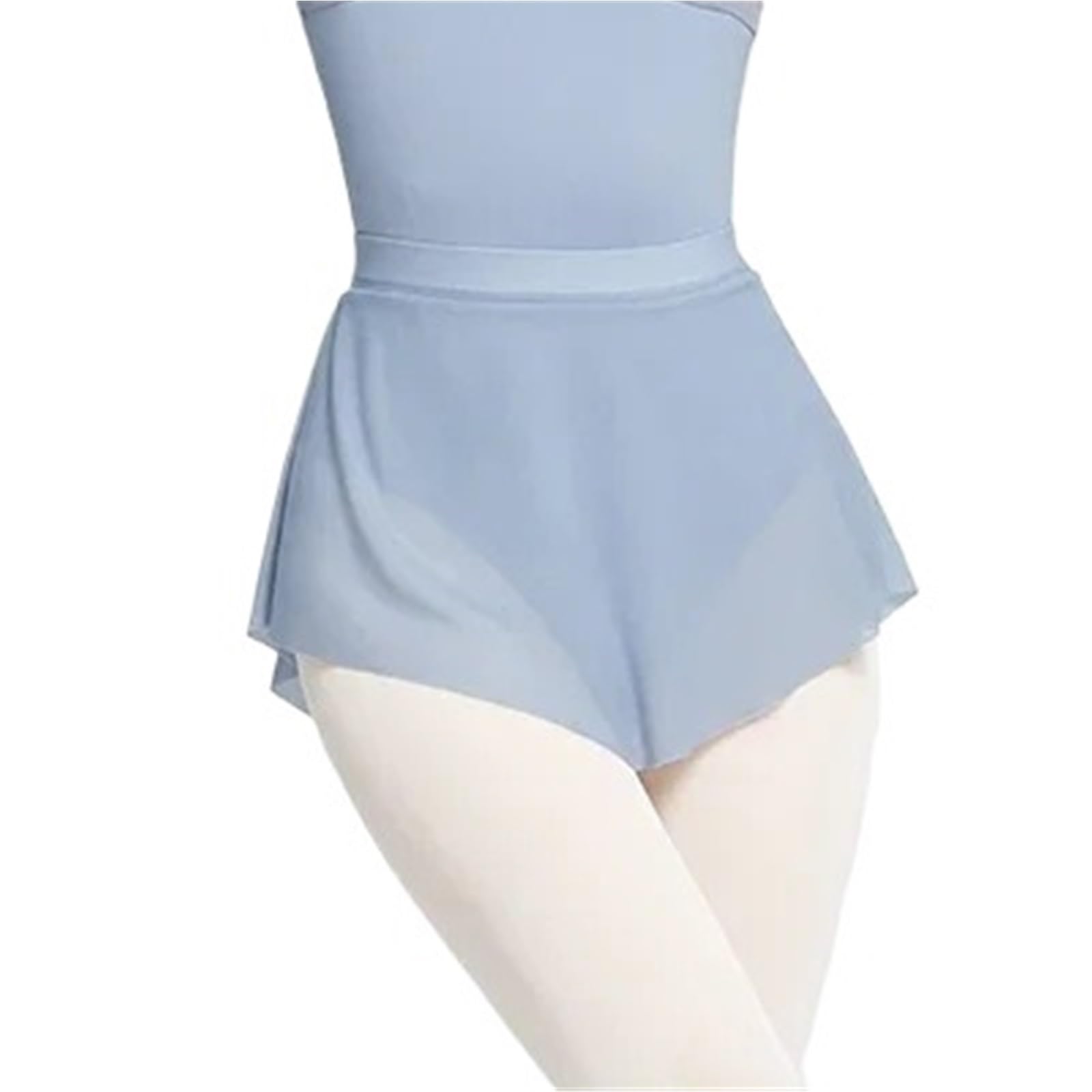 Gonne da balletto donna corte ballo Gonna a fessura alta Ballerina for adulti morbida elastica in rete for danza classica