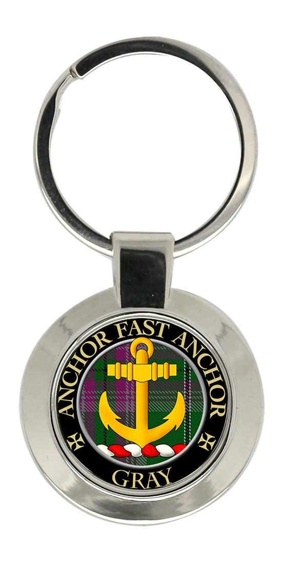 Giftshop Uk Unisex Silver Coloured Metal Gray Scottish Clan Key Ring