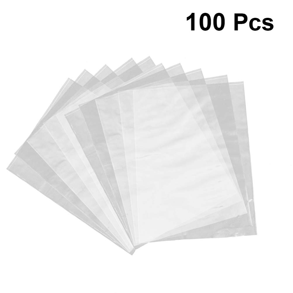 100Pcs Sacs D' Thermorétractables Transparents Feuilles de Film Rétractable PVC Pratiques pour Bouteilles de Bombe de Bain de