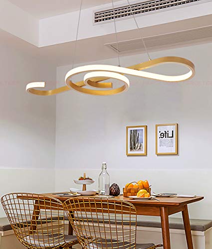 Suspension LED à intensité variable avec télécommande pour grand lustre de salon - 6