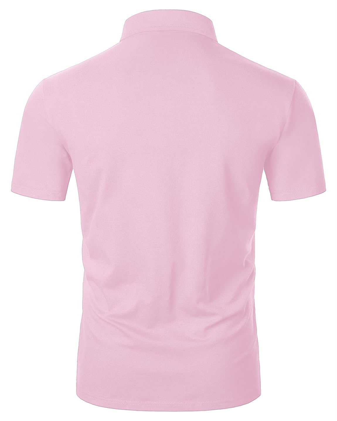 Polo Homme Coton Grille Manches Courtes T-Shirt Mode Pochette False