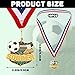 NOVWANG Premium Soccer Medals, 10 Pack of Football Awards Metal Trophy with Neck Ribbons for Tournaments Team Celebrations