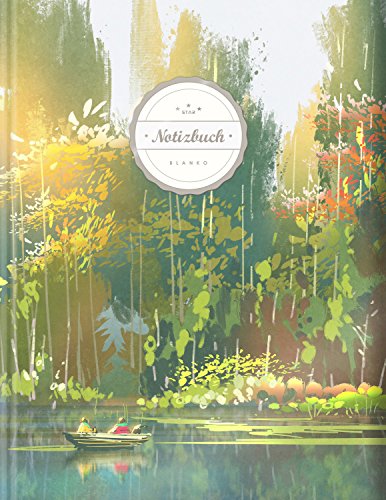 Preisvergleich Produktbild Blanko Notizbuch (©Star, A4, 156 Seiten, Softcover) / / Mit Register + Seitenzahlen / / Leeres Notizbuch zum Selbstgestalten, Zeichenbuch, Skizzenbuch, Blankobuch, Malbuch Natur Stille