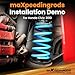 maXpeedingrods Coilovers for Honda Civic 2006-2011, for Acura CSX 2006-2011, 24 Levels Adjustable Damper Coilover Suspension Kit, Height Adjustable Shock Absorber Struts, Lowering Kit, Blue