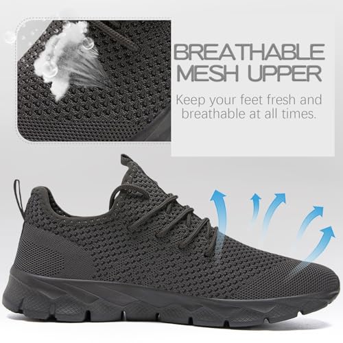 Image of YITUHIO Mens Running Shoes Fashion Sneakers Tennis Walking Shoes Lightweight Athletic Gym Workout Shoes
