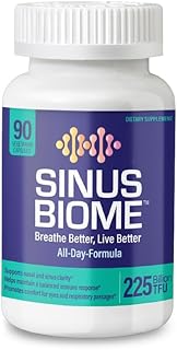NANOWELL Sinus Biome All-Day Formula Dietary Supplement, 90 Vegetarian Capsules, 225 Billion TFU for Nasal, Sinus, Respiratory Support