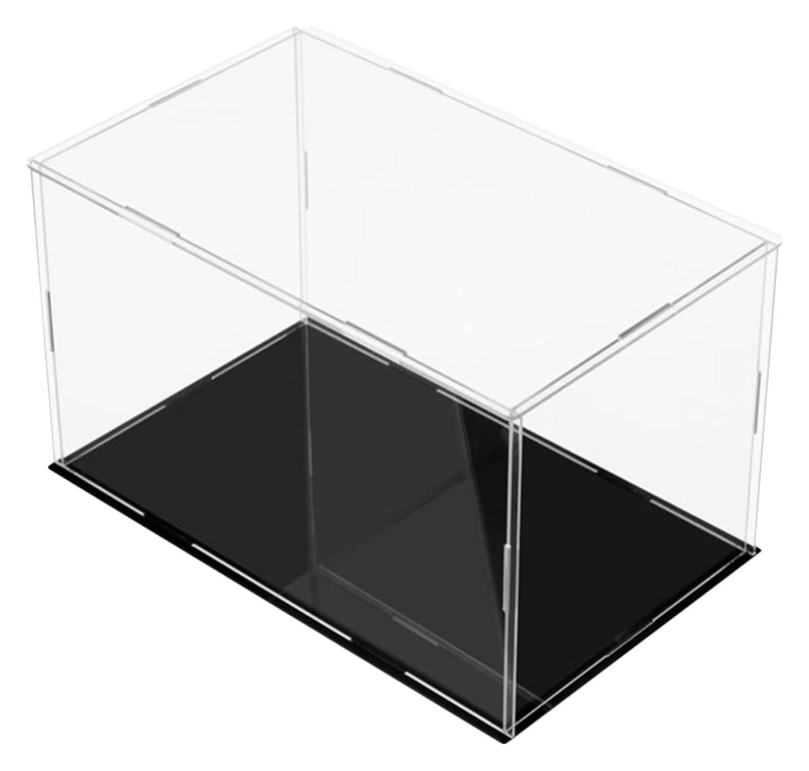 Clear Acrylic Organizer Box, Clear Acrylic Display Case Cube for Jewelry Collectibles Multiple Sizes Self Assembly(10x10x10CM)