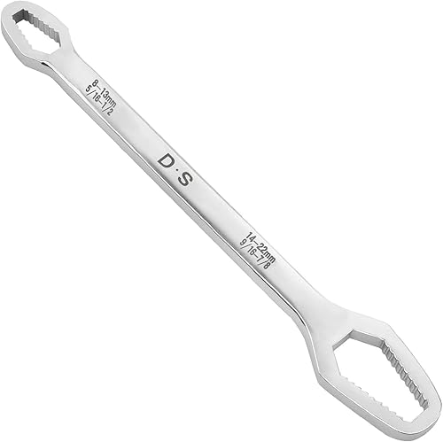 Xastro Llave universal multifuncional de doble extremo de 0.315-0.866 in, herramientas de reparación de llave perezosa autoapretables de 5/16-7/8