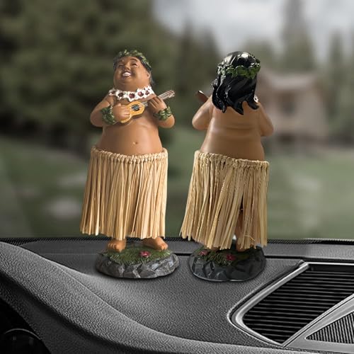 Dansante hawaïenne en résine pour décoration de maison et statuette auto rétro - 4