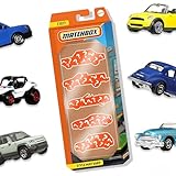 Matchbox - 5er-Geschenkset (Verschiedene Modelle, zufälliges Set), realistische Fahrzeuge im Maßstab 1:64, detailgetreue Autos & Trucks, ideal für Sammler und Kinder ab 3 Jahren, C1817