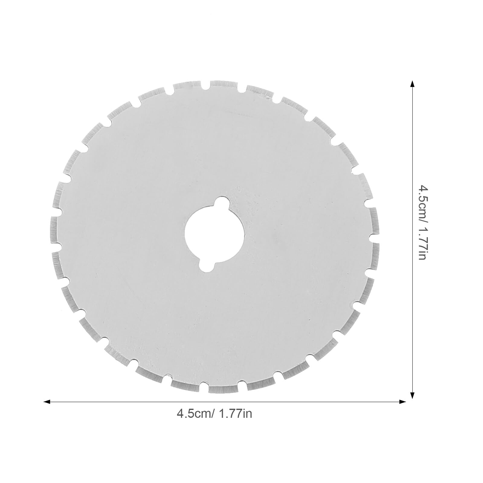Cuchillas de Corte Rotatorias 45 Mm 10 Piezas Plata para Manualidades Costura Acolchado, Uso Profesional, Corte Preciso en Hogar Oficina Escuela