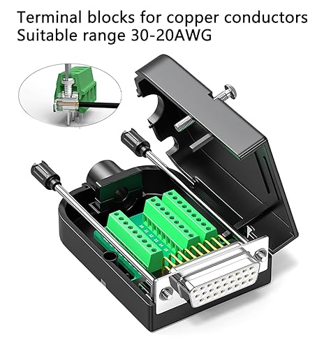 Conector DB26 Hembra sin soldadura con tornillos miniatura 2