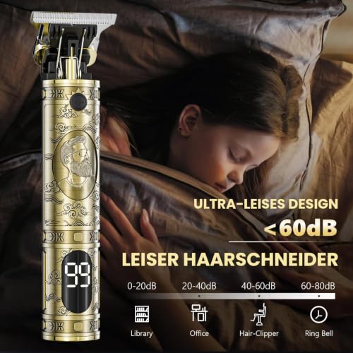 Haarschneidemaschine, Haarschneider Professionelles Trimmer Herren Bartschneider Langhaarschneider...