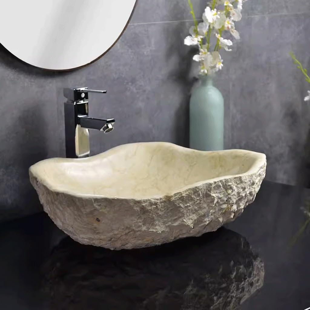 Fregadero del Baño Lavabo sobre encimera de piedra, lavabo al aire libre creativo moderno, baño, hogar, balcón
