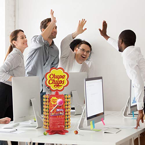 Chupa Chups Lutscher-Rad | 200 Lollies je 12g | Lollipop-Ständer in 6 leckeren Geschmacksrichtungen | Perfekt im Kiosk oder in der Candy Bar - Image 4